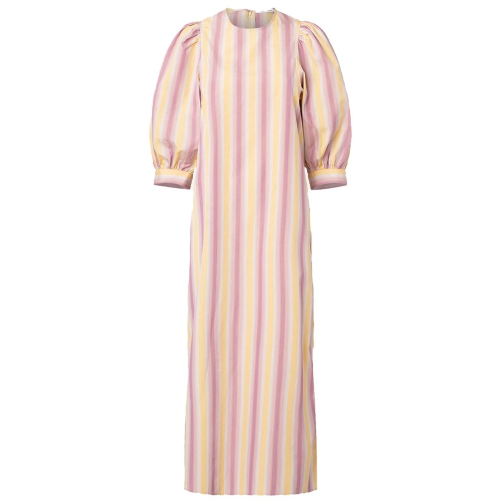 Samsoe Samsoe Striped Puff-Sleeve Dress